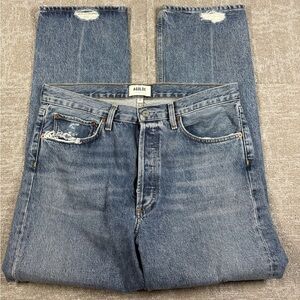 Agolde 90’s Straight Jean Distressed Boho Minimalist Sz 30 Style #A069H-1206